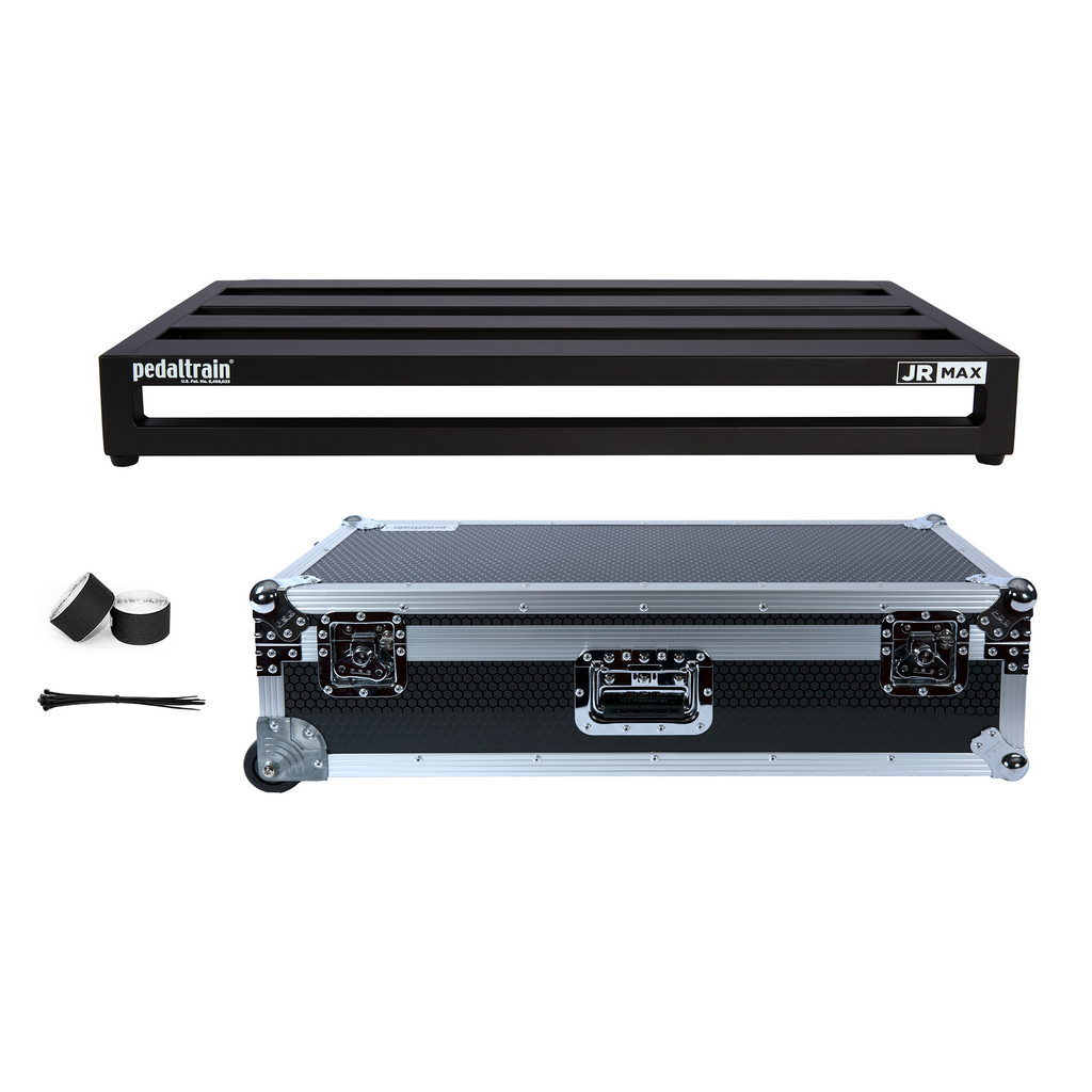 Pedaltrain JR MAX with Wheeled Tour Case in Black Honeycomb Finish