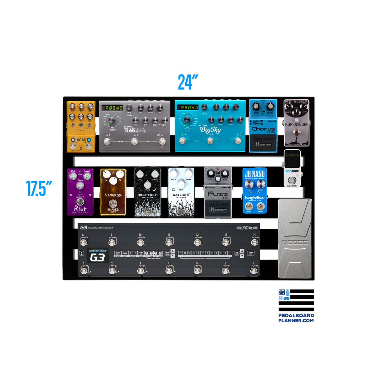 Pedaltrain XD-24 Pedal Board and Accessories (No Case)